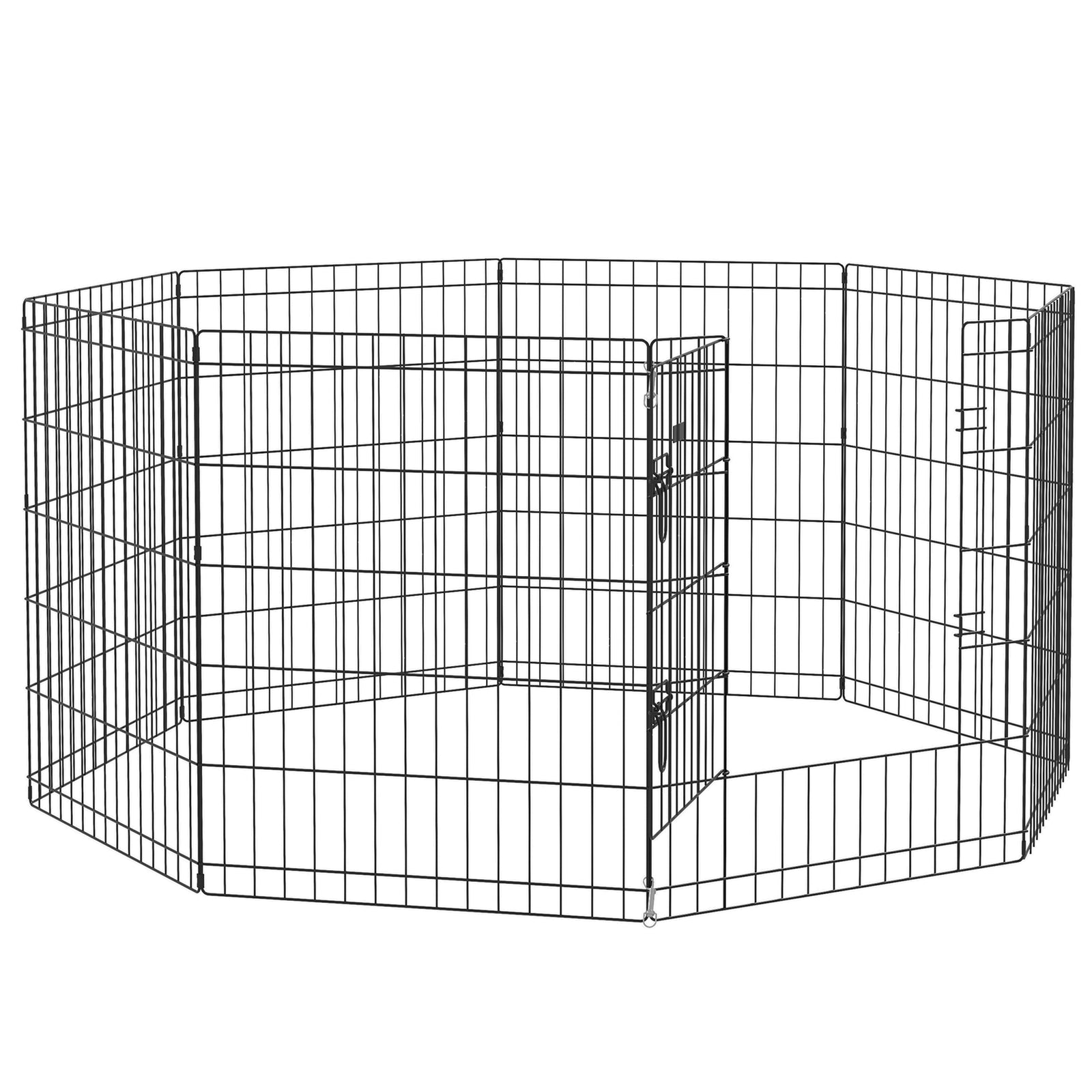 8 Panel DIY Dog Pen with Door, for Dogs, Small Animals, Indoor/Outdoor Use, 76cm High