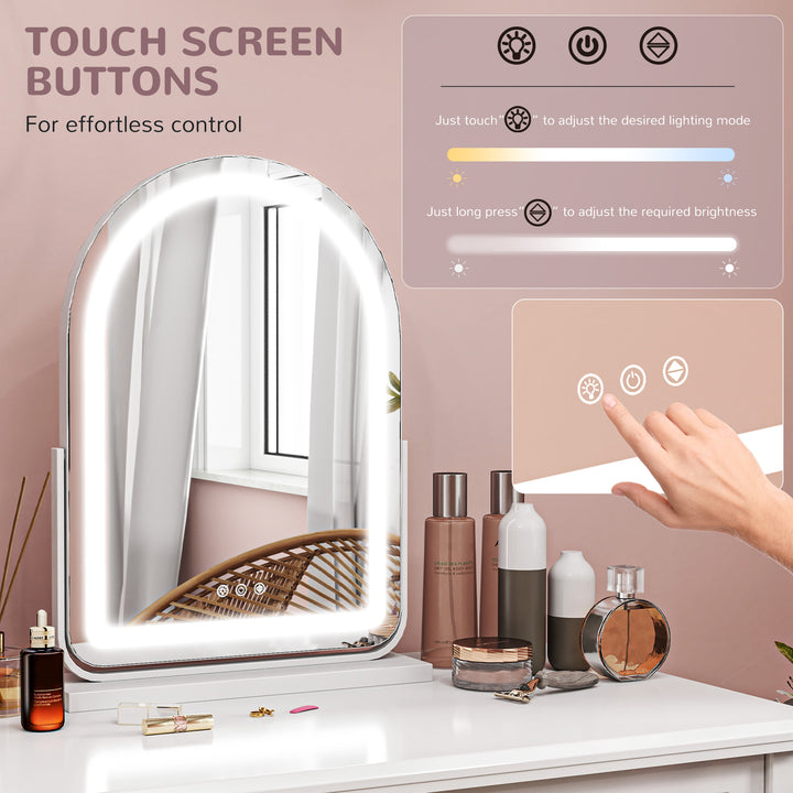 43 x 59cm LED Vanity Mirror - White