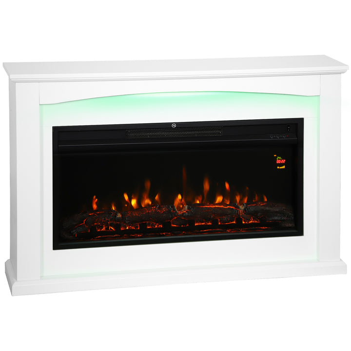 MCL 2000W 5118 BTU Faux Flame Fireplace - White
