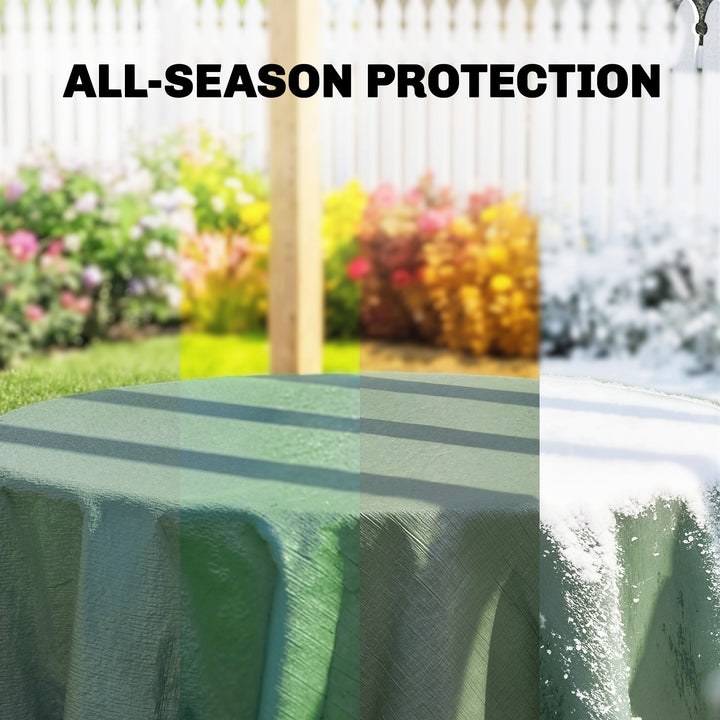 3 x 4m Waterproof Tarpaulin, 90GSM Tear-Resistant PE Tarp with Reinfor