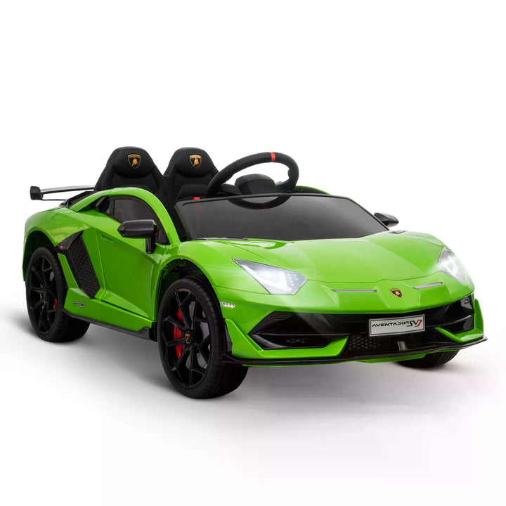 Lamborghini SVJ 12V Kids Electric Ride On Car Sport Racing Toy RC for 3-8 Yrs