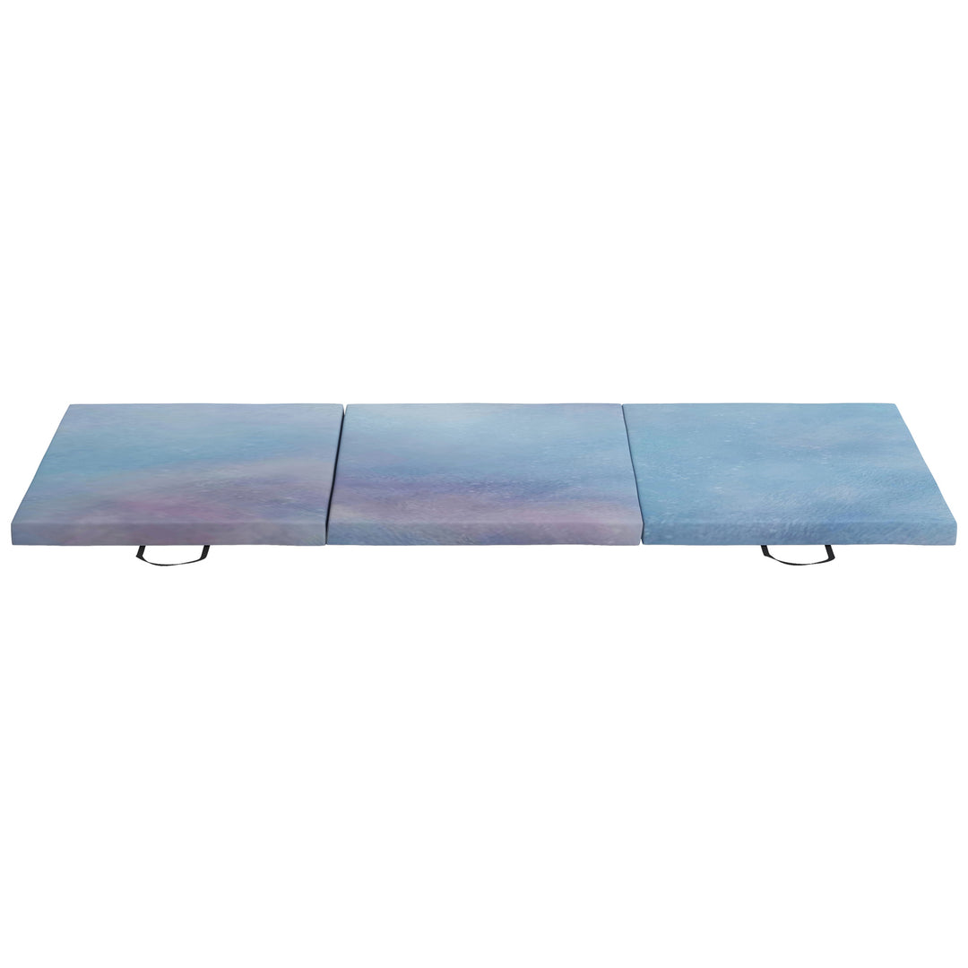 Gymnastics Mat, Tri-Fold Crash Exercise Pad, 6FT 2" Thick Foldable Wor