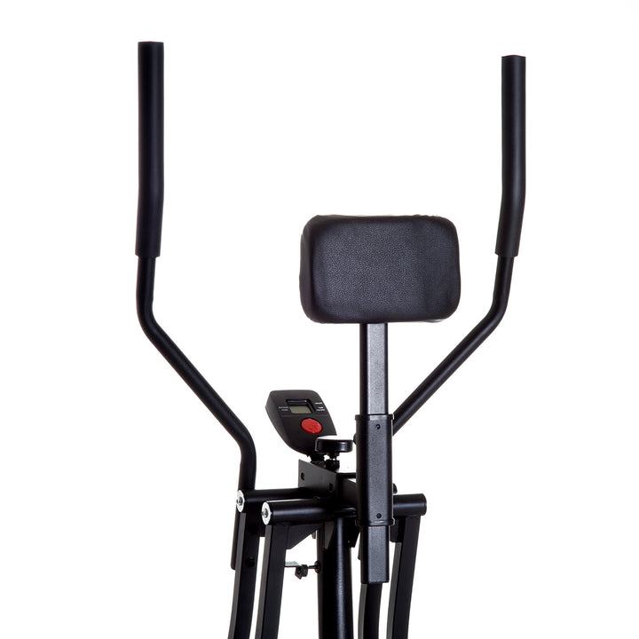 Air Walker Glider, Cross Trainer Fitness Machine, with LCD, for Home Gym, Black