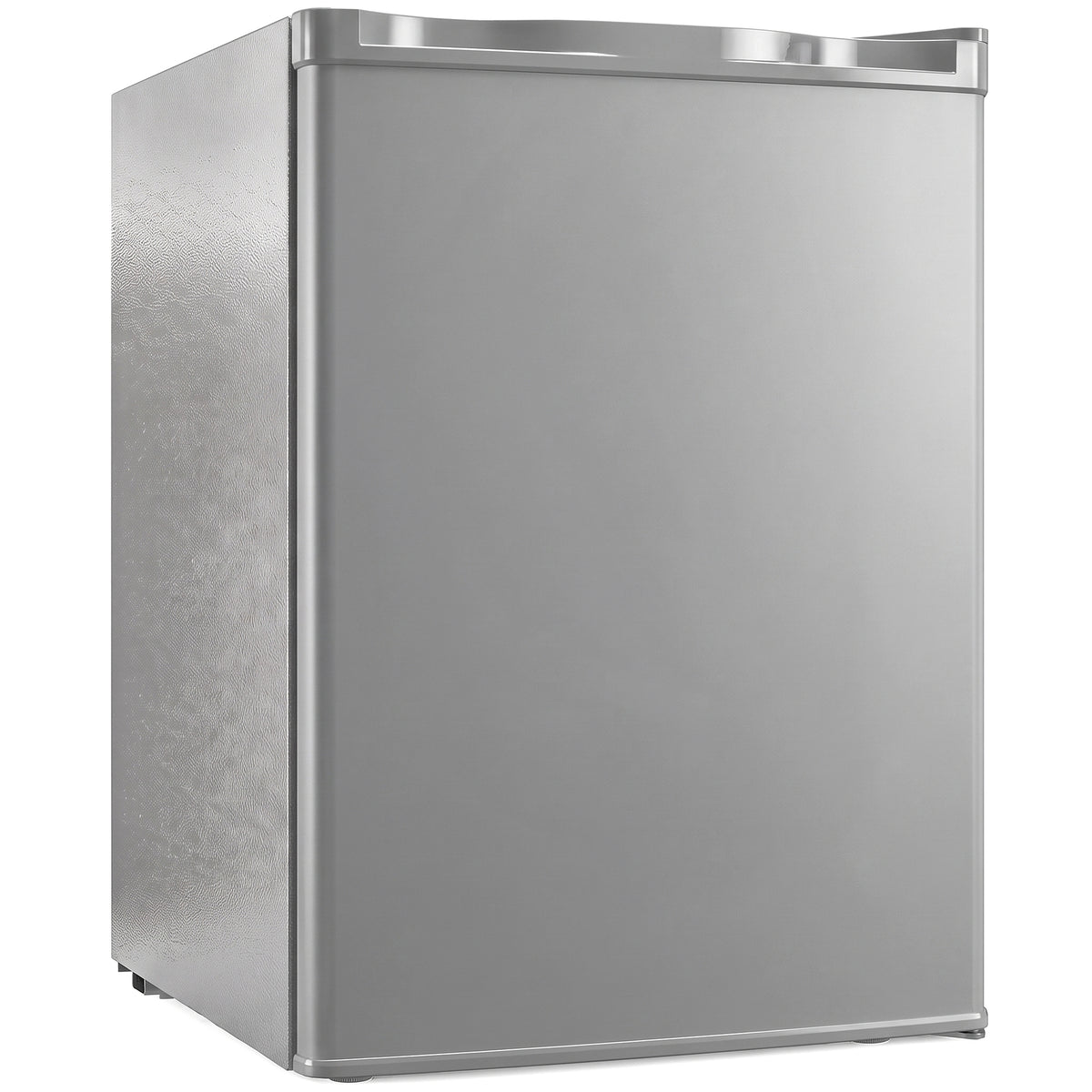 73 L Mini Fridge with Chiller Box, Single Door Compact Refrigerator - Grey