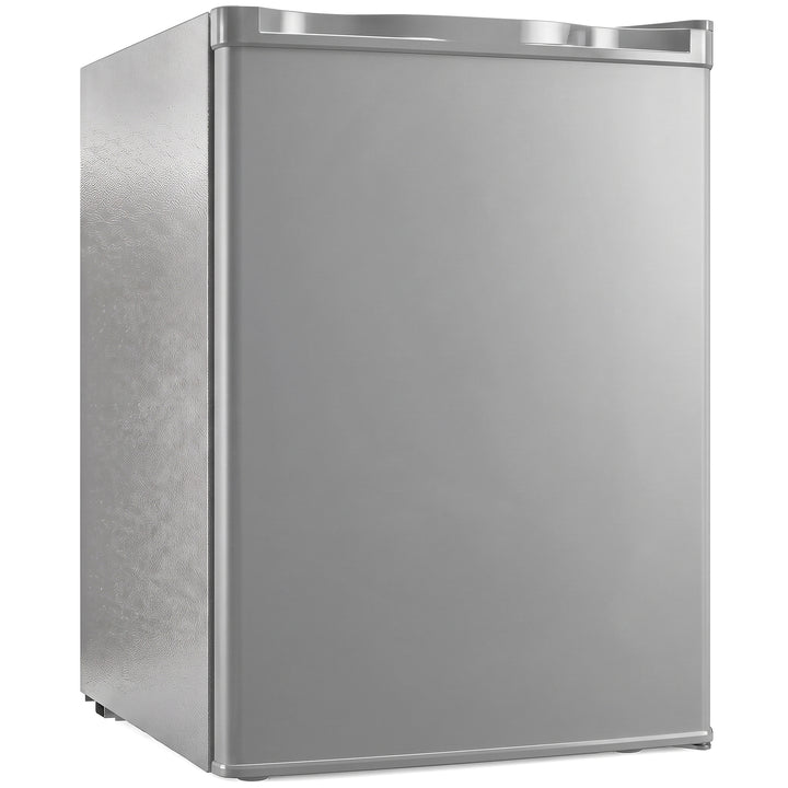 73 L Mini Fridge with Chiller Box, Single Door Compact Refrigerator - Grey