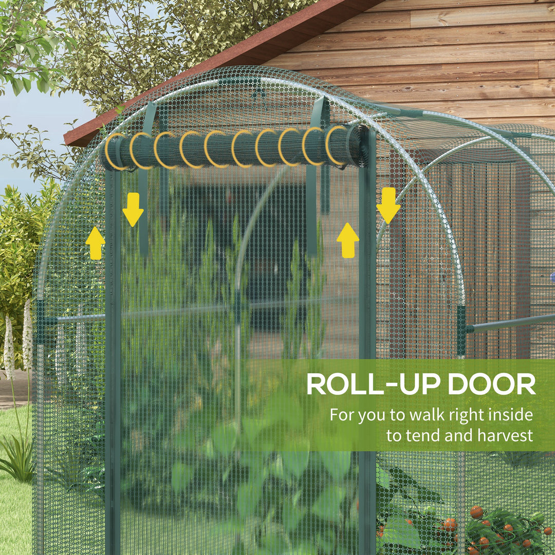 240 x 120cm Mini Polytunnel Greenhouse