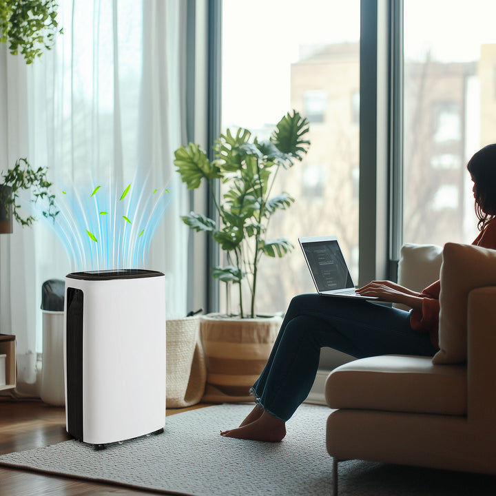 16l/Day Dehumidifier, with Washable Filter and Timer - White