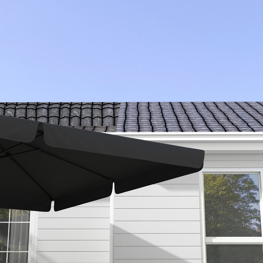 3m Cantilever Parasol, with Four-Position Canopy - Grey