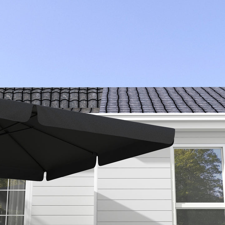 3m Cantilever Parasol, with Four-Position Canopy - Grey
