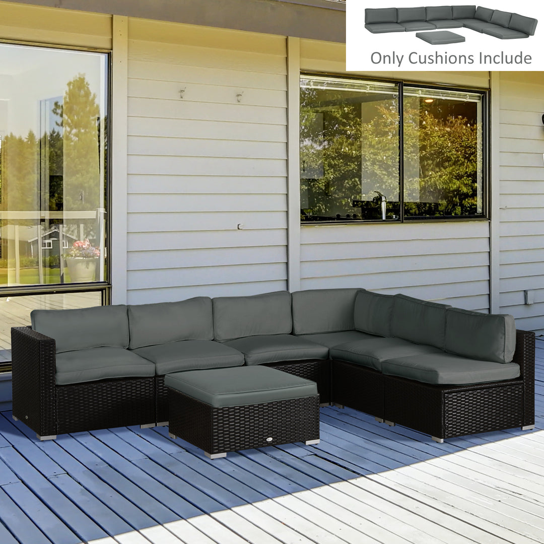 Set of 14 Dining Set Cushions - Grey