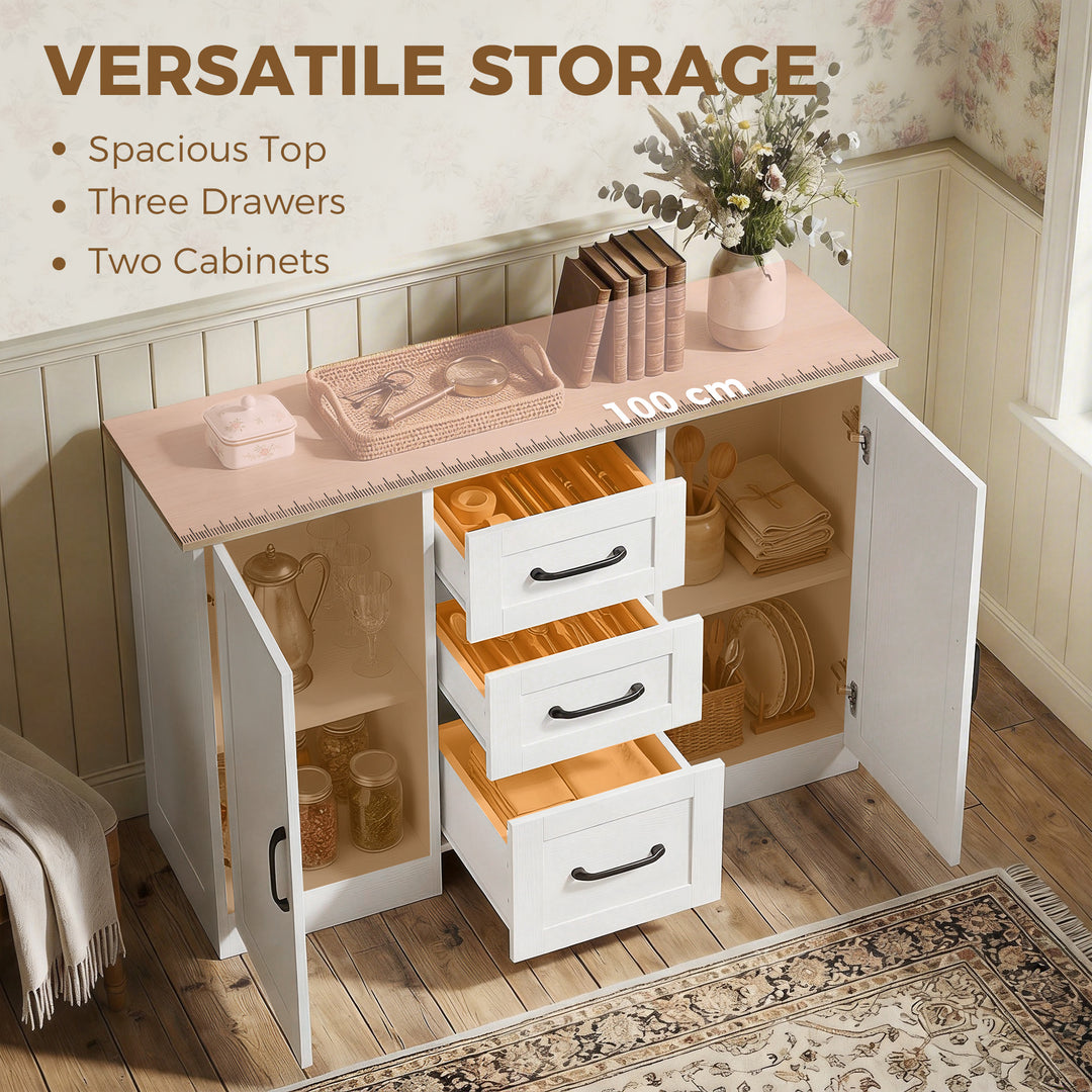 Sideboard Storage Cabinet, Modern 110 cm Buffet Storage Cabinet with - view 4