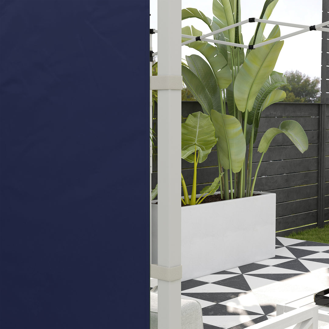 Set of Two 195 x 295cm Replacement Gazebo Side Walls - Blue
