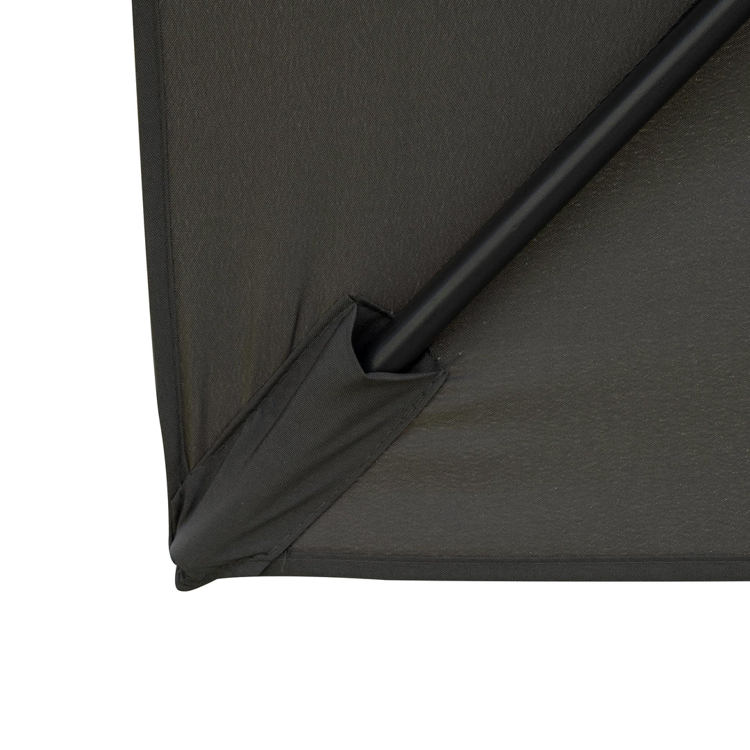 Cantilever Parasol 360 Degree Rotation Angle Adjustment Outdoor Market Garden Umbrella - Dark Grey