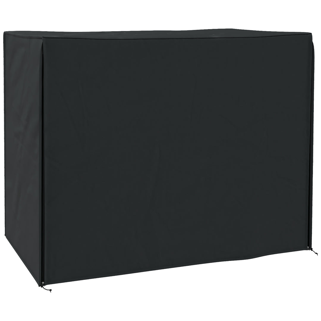 220 x 125cm Three-Seater Swing Chair Protective Cover - Black