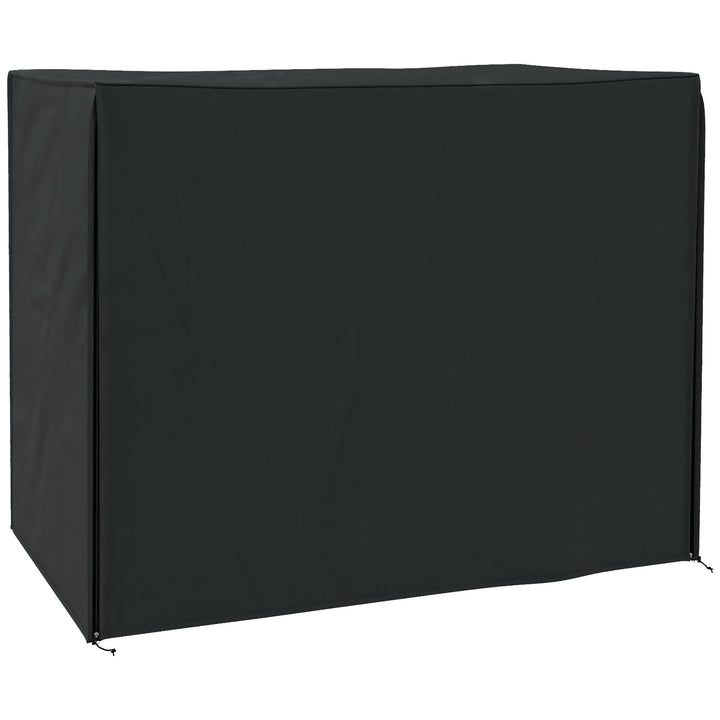 220 x 125cm Three-Seater Swing Chair Protective Cover - Black