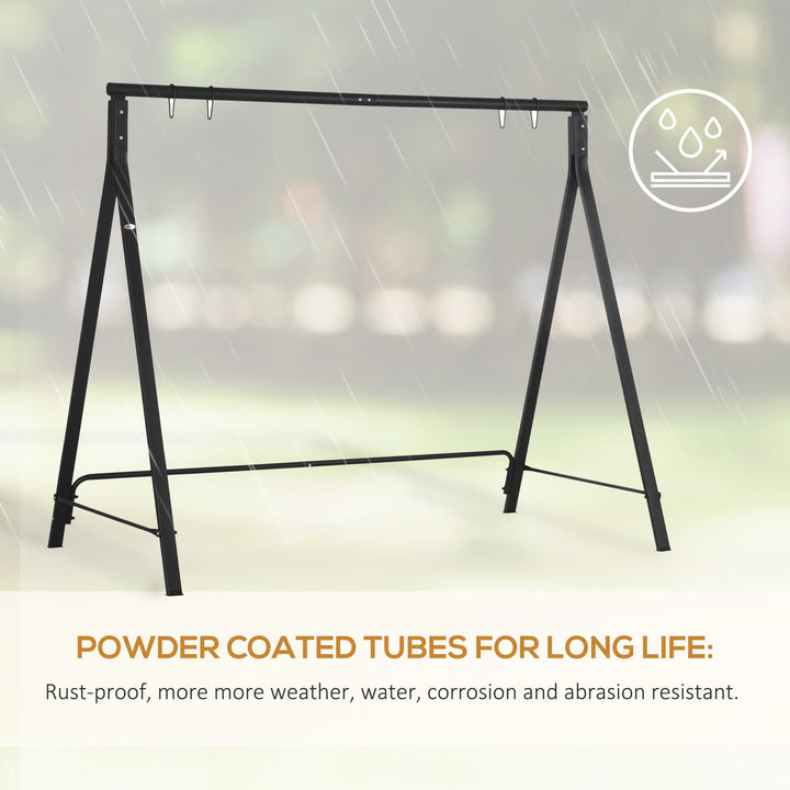 Steel Frame Multi-Swing Seat Frame - Black