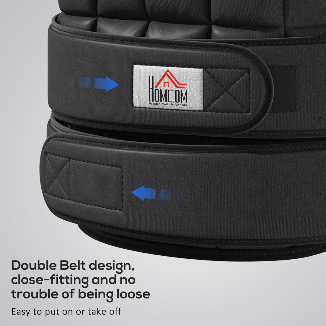 MCL 20KG Adjustable Weight Vest, Black