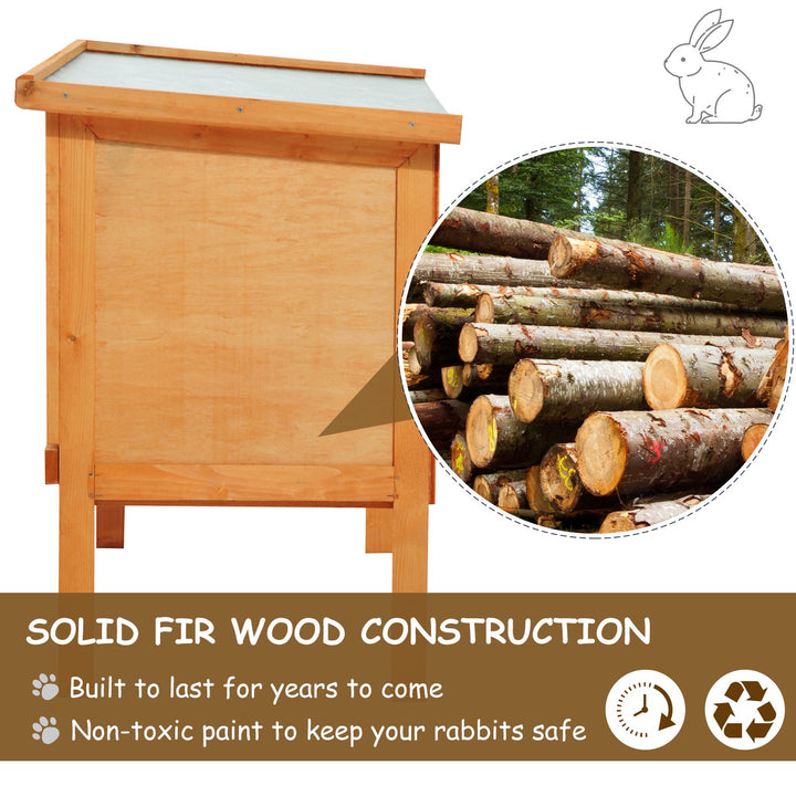 Guinea Pigs Hutches,90Lx45Wx65H cm-Fir Wood