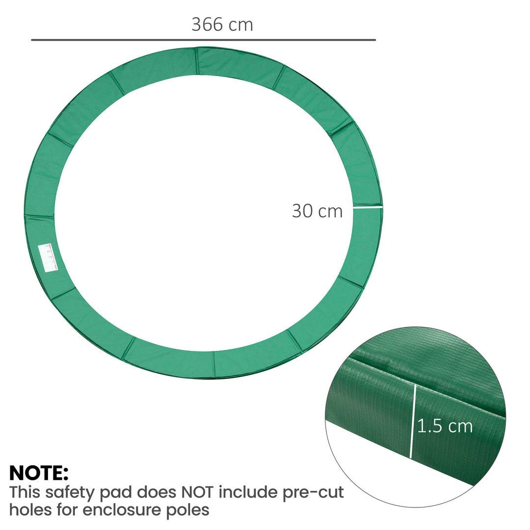 12FT Trampoline Spring Cover, Plastic Trampoline Pad Replacement Safet