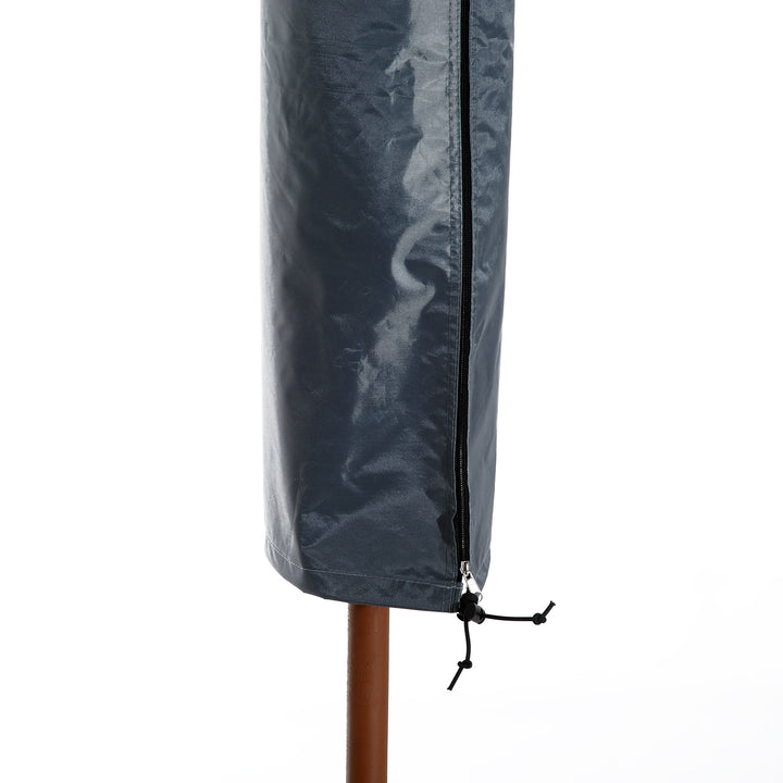 Parasol Cover, Cantilever Umbrella Cover, Banana Umbrella Cover with Zipper for Outdoor Garden, Patio, Grey