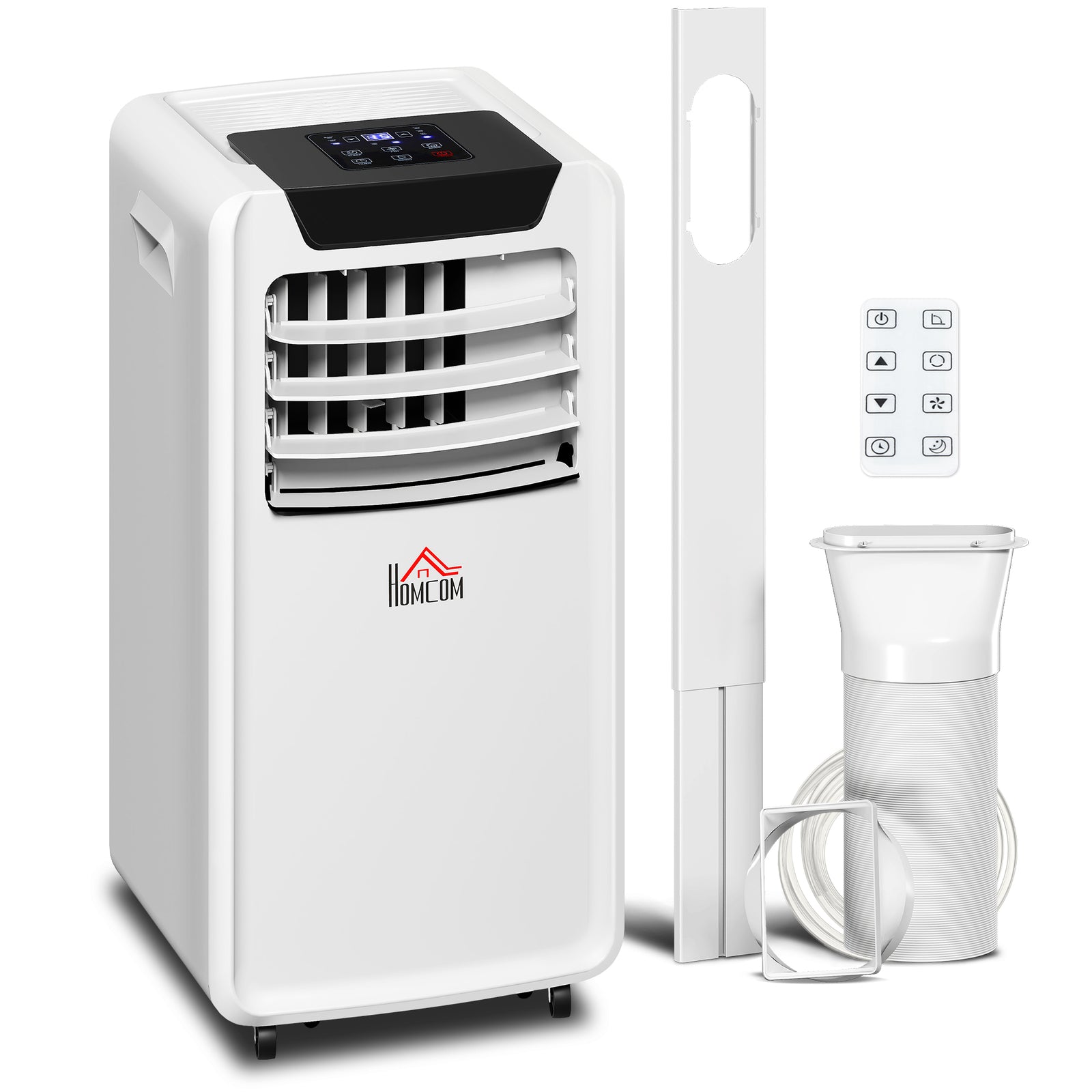 10000 BTU Air Conditioning Unit, 3-in-1 Portable Air Conditioner, Dehumidifier, Cooling Fan with Remote Control, LED Display, 2 Speeds, 24H Timer, Window Venting Kit, 30m²