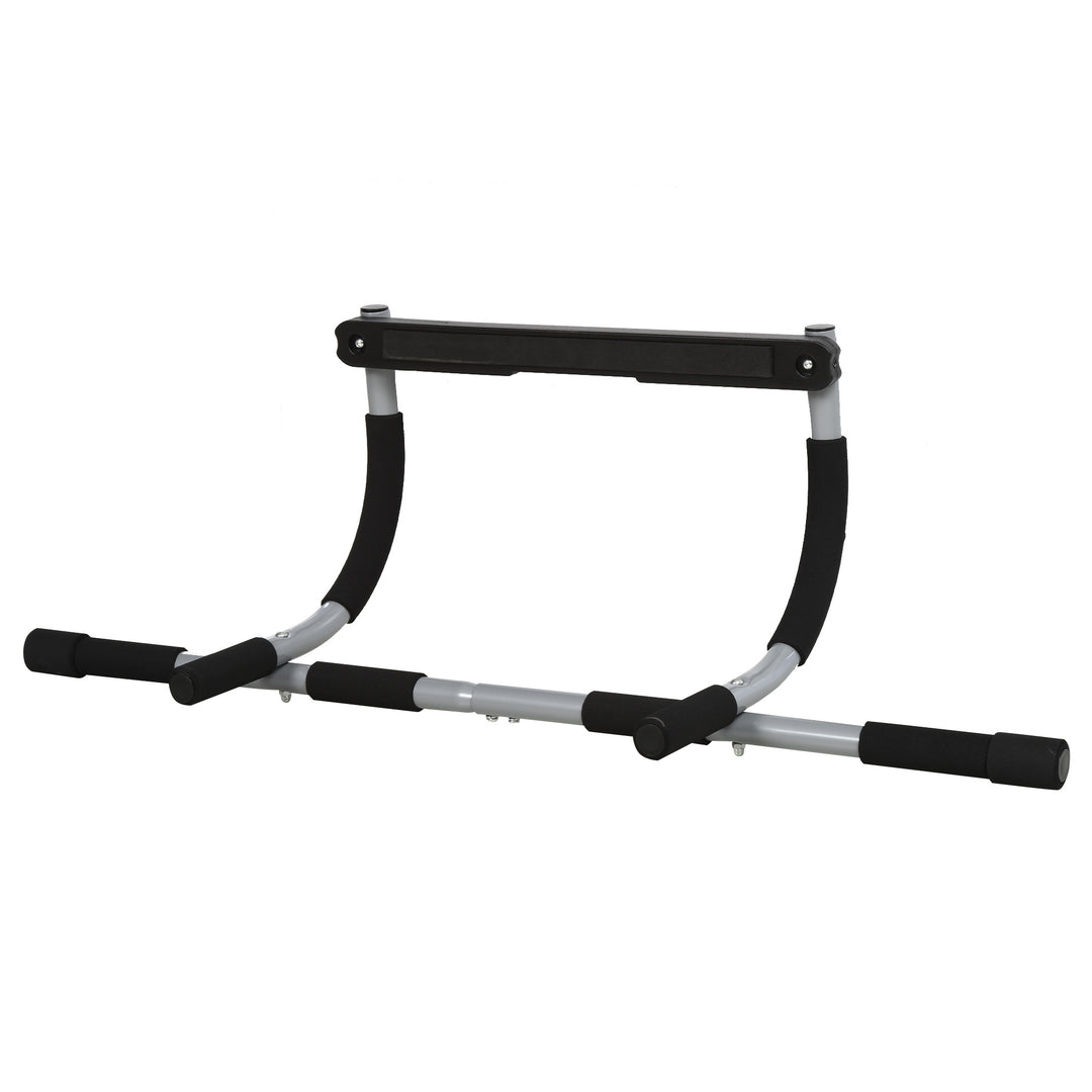 MCL Pull-Up Bar for Doorway, Home Fitness Door Horizontal Push up Bar for Indoor Gym Upper Body Workout, Grey