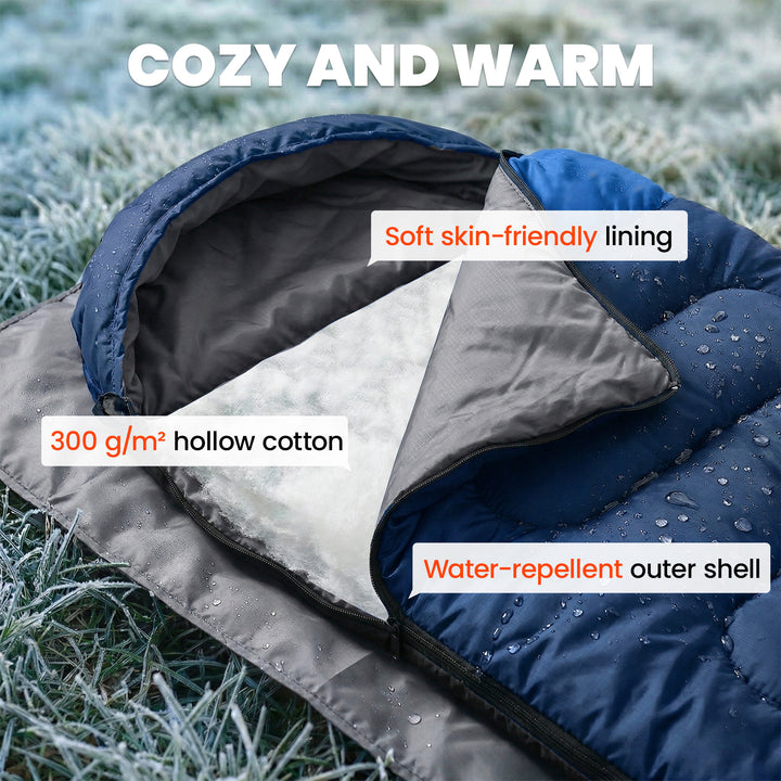 Sleeping Bag for Adults, Lightweight &amp; Compact Sleeping Bag, 3 Seasons