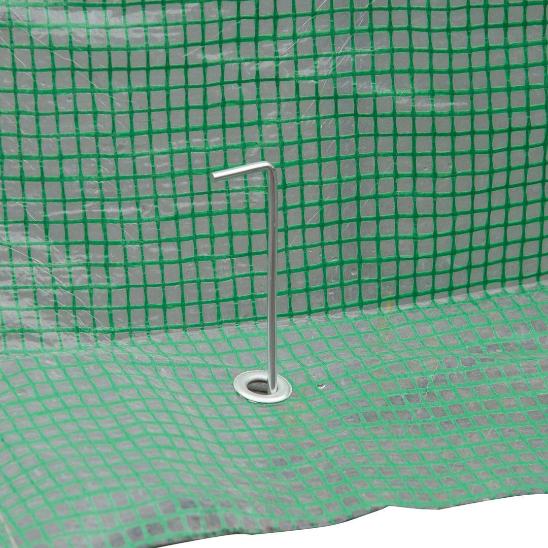 MCL Pop-up Small Greenhouse, Outdoor Walk-in Tomato Greenhouse with Carrying Bag, PE Cover, Steel Frame, Green, 2.4L x 1.8W x 2.4H m