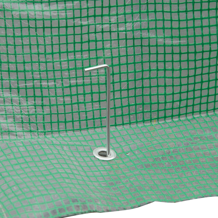 MCL Pop-up Small Greenhouse, Outdoor Walk-in Tomato Greenhouse with Carrying Bag, PE Cover, Steel Frame, Green, 2.4L x 1.8W x 2.4H m