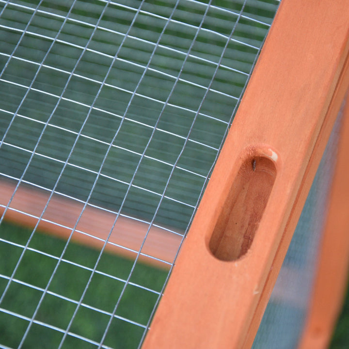 2 Floor Wooden Guinea Pigs Hutches House Bunny Coop Outdoor Garden Backyard, 158L x 58W x 68H cm