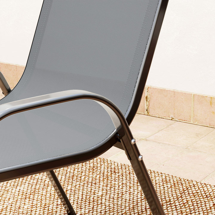 Three-Piece Outdoor Garden Set - Grey