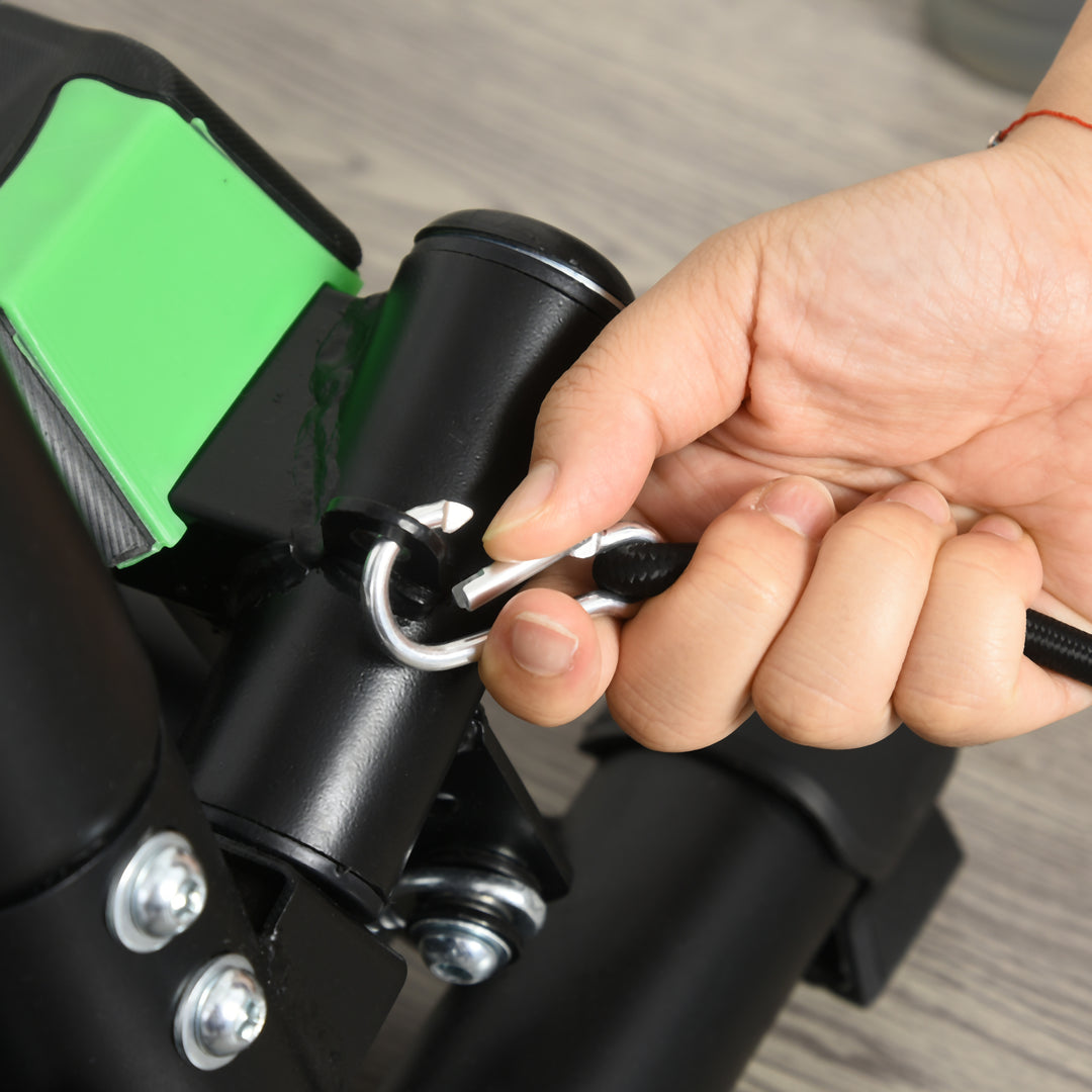 MCL Twister Stepper, Step Machine w/ Resistance Bands, LCD Display and Handlebar, Steppers for Exercise Workout Home Gym Office