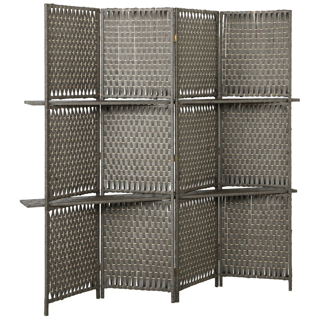 Wave Fibre Freestanding Folding Privacy Screen Panels, Room Divider, G