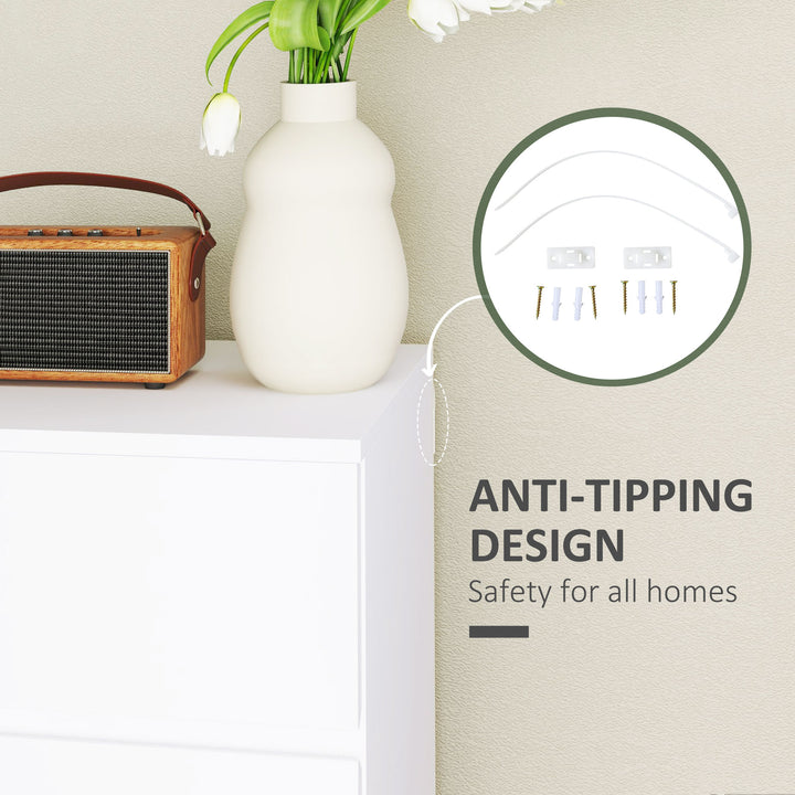 MCL Chest of Drawers, 4-Drawer Storage Cabinets, Modern Dresser, Storage Drawer Unit for Bedroom