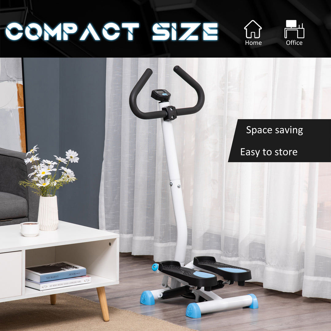 Twister Stepper, Step Machine with Adjustable Resistance, LCD Screen - Blue