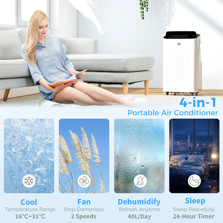 12000 BTU App-Controlled Mobile Air Conditioner - White
