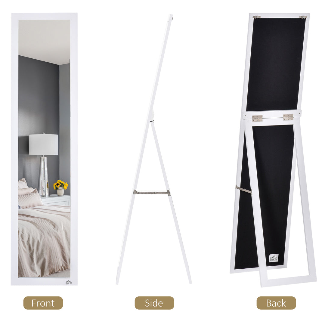 MCL Full Length Mirror for Bedroom, Free Standing Dressing Mirror, Wall Mirror for Living Room, 37 x 154 cm, White