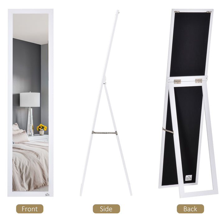 MCL Full Length Mirror for Bedroom, Free Standing Dressing Mirror, Wall Mirror for Living Room, 37 x 154 cm, White