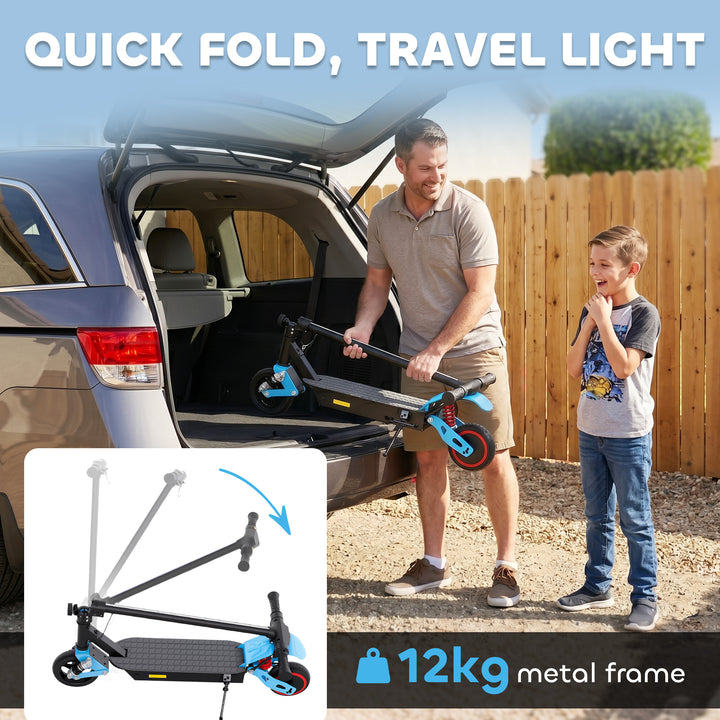 Foldable Kids Electric Scooter with LCD Display, Dual Shock Absorption