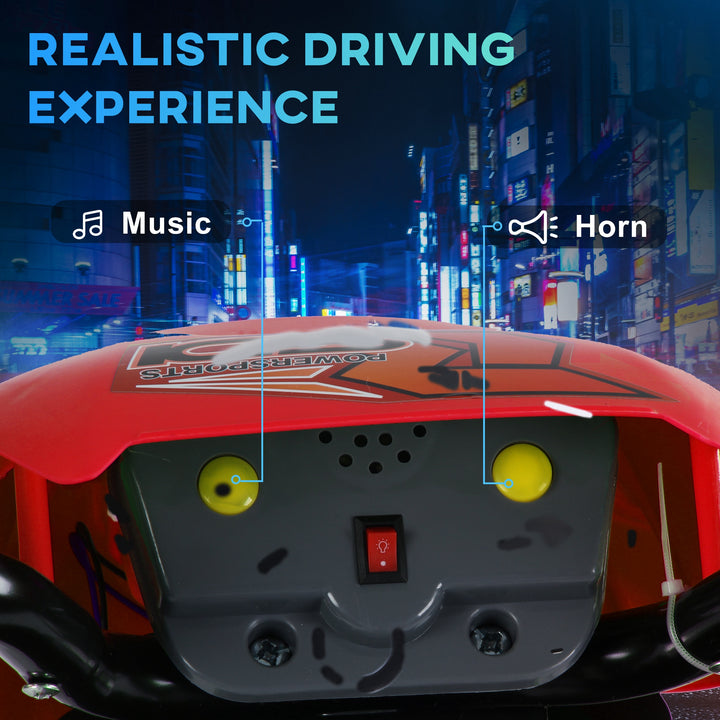 MCL 6V Kids Child Electric Motorbike Ride on Motorcycle Scooter Children Toy Gift for 3-6 Years (Red)