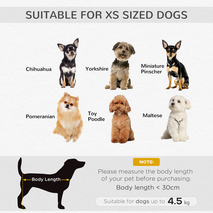 MCL Dog Sofa Bed Pet Chair Couch with Water Resistant Fabric, Kitten Lounge with Soft Cushion, Wooden Frame for Mini Size Dogs - Grey