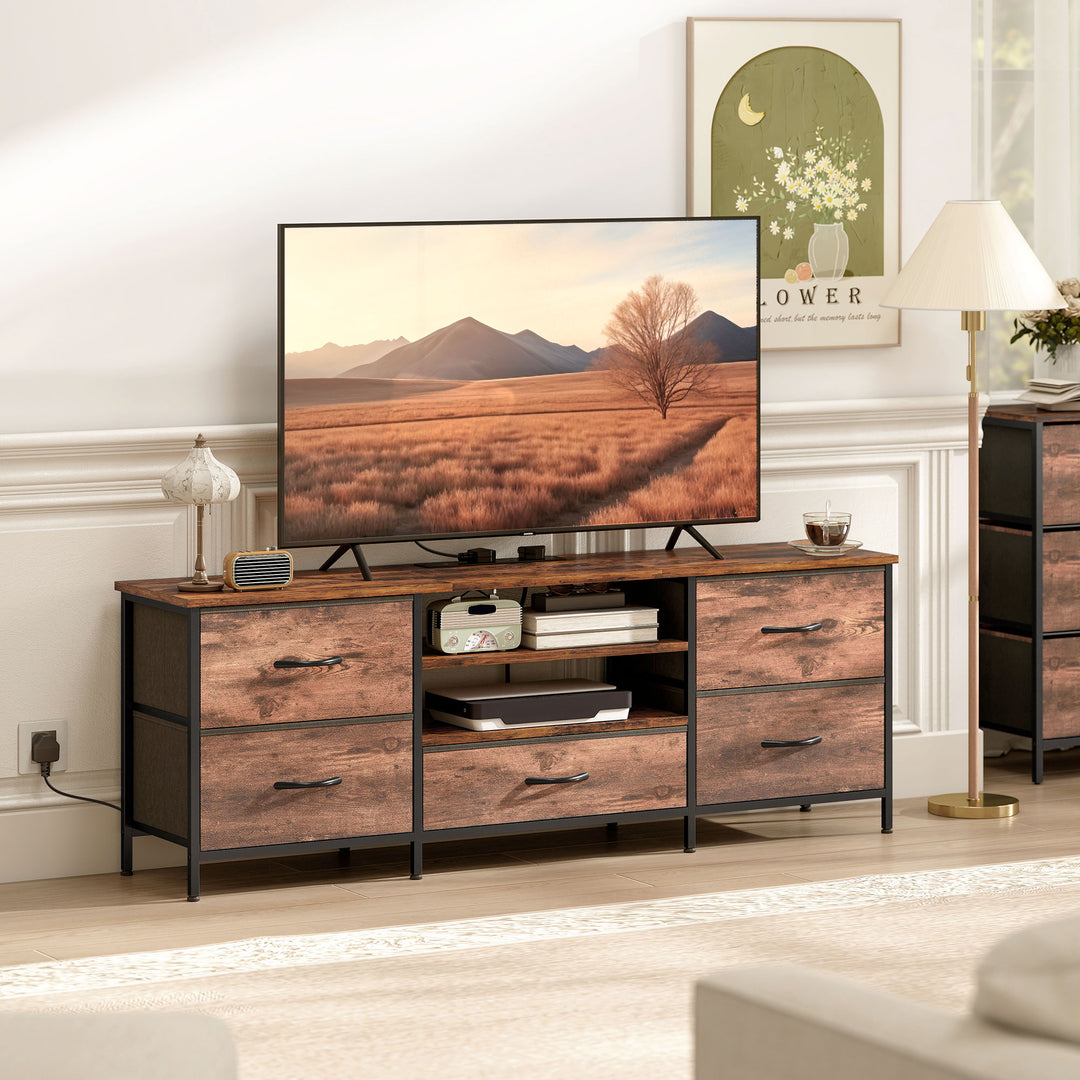 Multi-Storage Industrial TV Stand