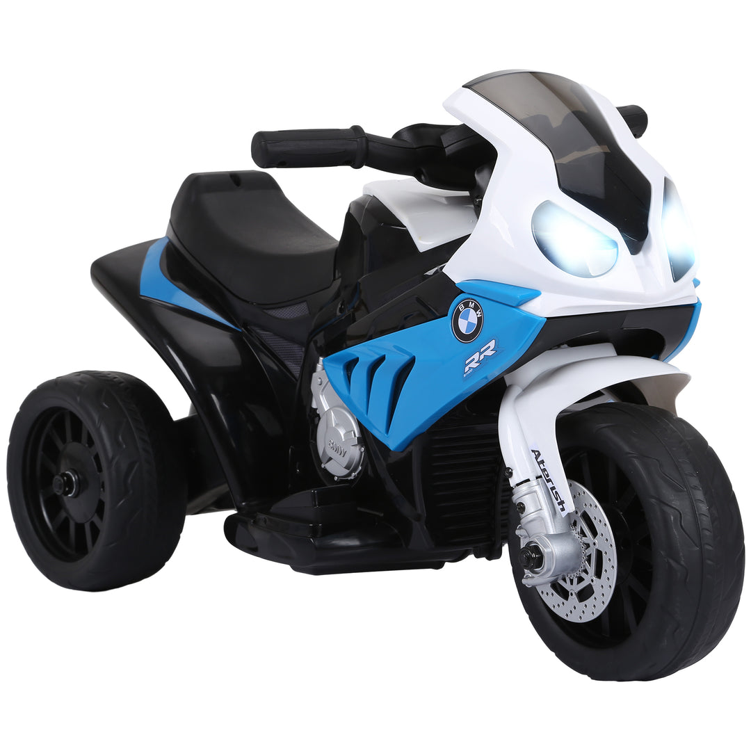Electric Motorbike for Kids Ride on BMW Motorbike W/Headlights and Music, 6V, Blue