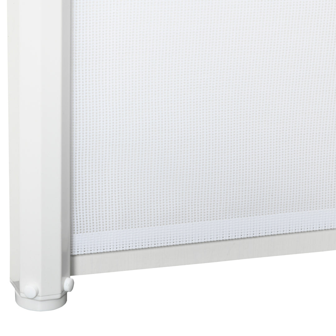 Retractable Stair Gate, Dog Pet Barrier, for Doorway, Staircase, Hallway - White