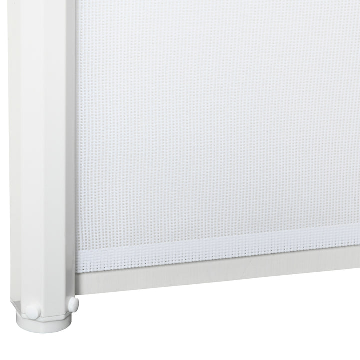 Retractable Stair Gate, Dog Pet Barrier, for Doorway, Staircase, Hallway - White
