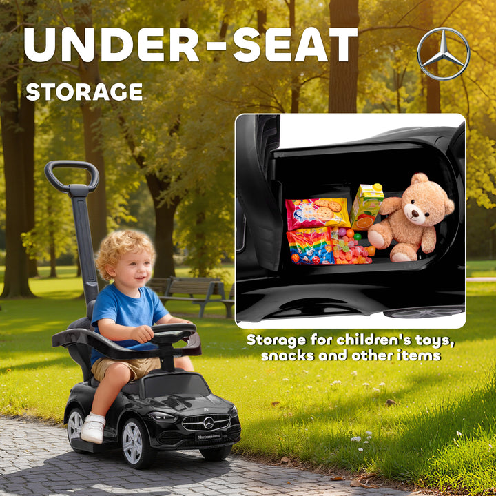 2 in 1 Baby Ride on Push Car Mercedes-Benz C-Class Licensed Walker Foo