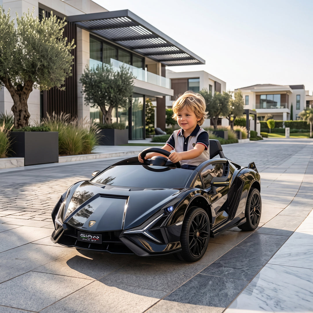 Lamborghini Sian Licensed Electric Car for Kids, 12V Kids Electric Rid