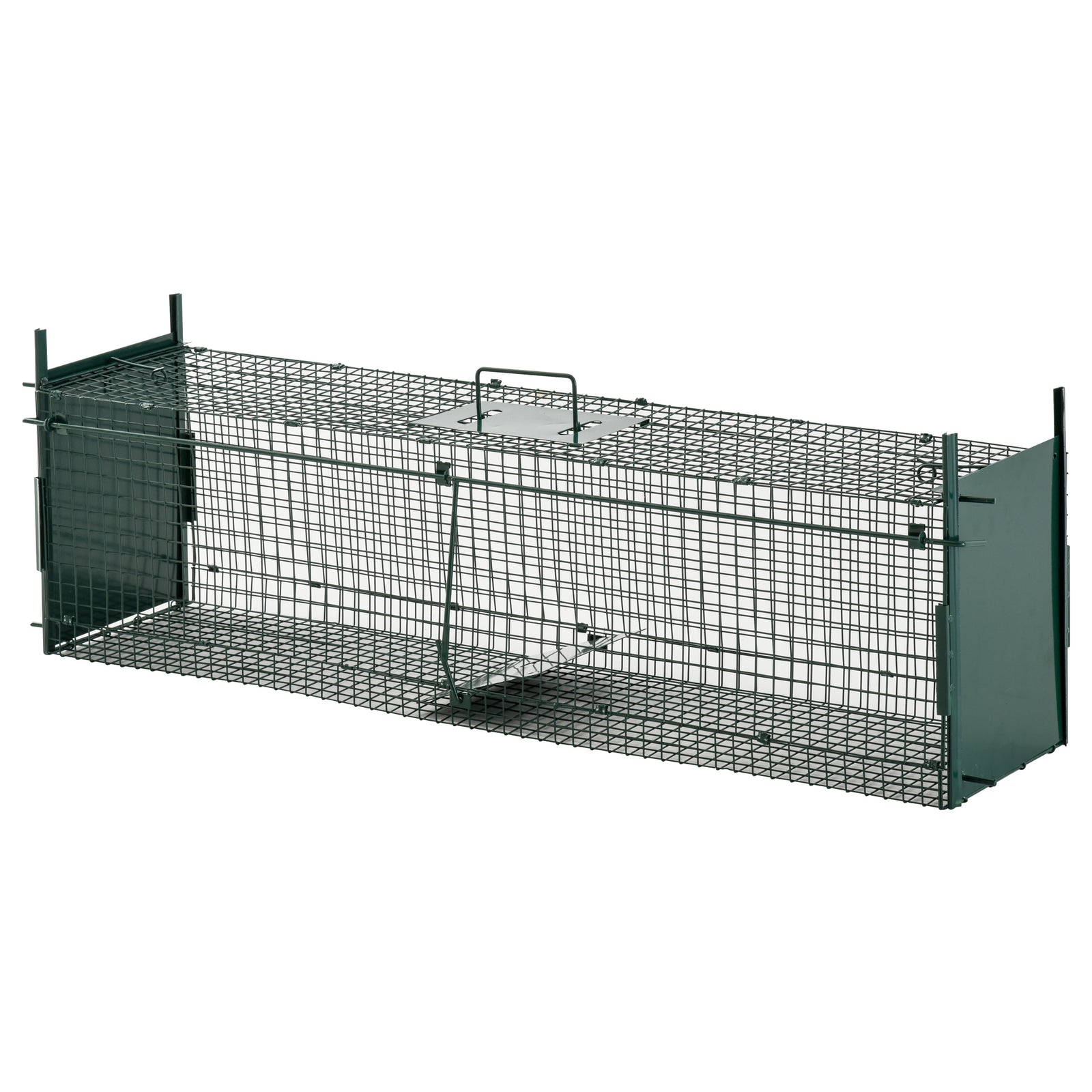 Two-Door Live Trap for Small Animals, Animal Trap for Rat, Mice - Dark Green