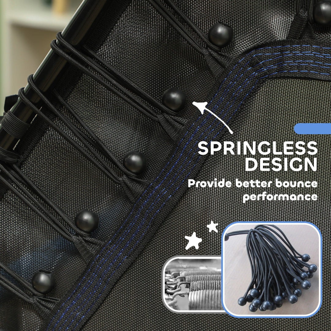 Kids Trampoline Mini Bouncer with Enclosure Safety Net For Ages 3-10 Years - Blue