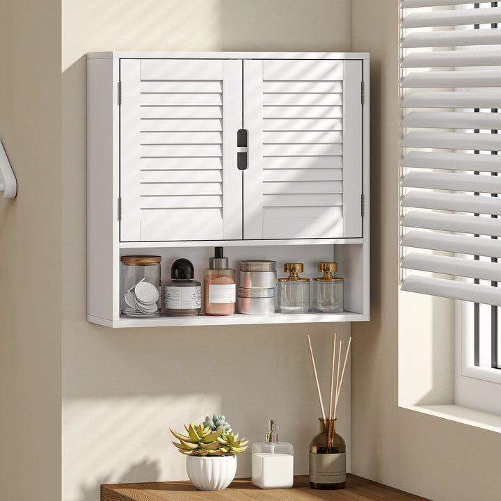 Bathroom Cabinet, Wall Mounted Storage Cabinet with Adjustable Shelves